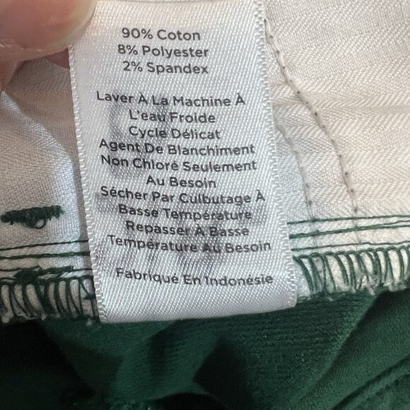 Talbots Women’s Velveteen Straight Leg Pants 12P Green Classic Holiday Stretch - Picture 12 of 12